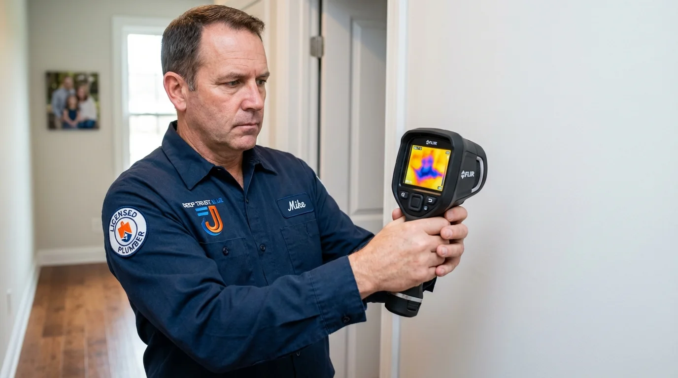 Thermal imaging leak detection by Johns Plumbing LLC in Wanamingo